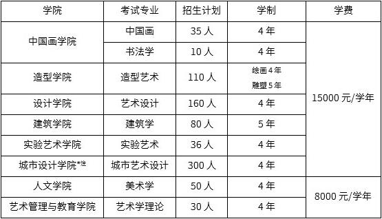 中央美术学院2019年本科招生简章